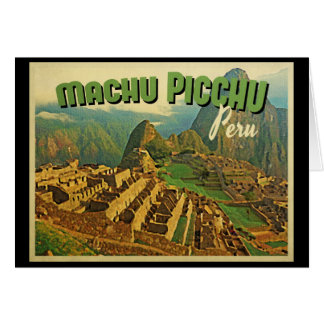 Cartão Machu Picchu Peru