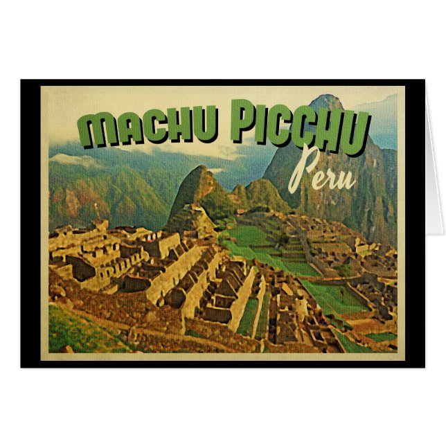 Cartão Machu Picchu Peru (Frente Horizontal)
