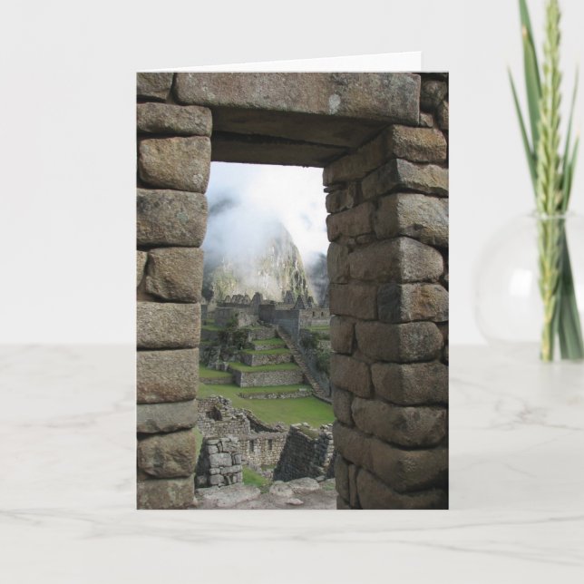 Cartão Machu Picchu, Peru (Frente)