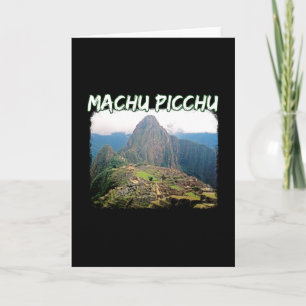 Cartão Machu Picchu Peru - Montanha Huayna Picchu