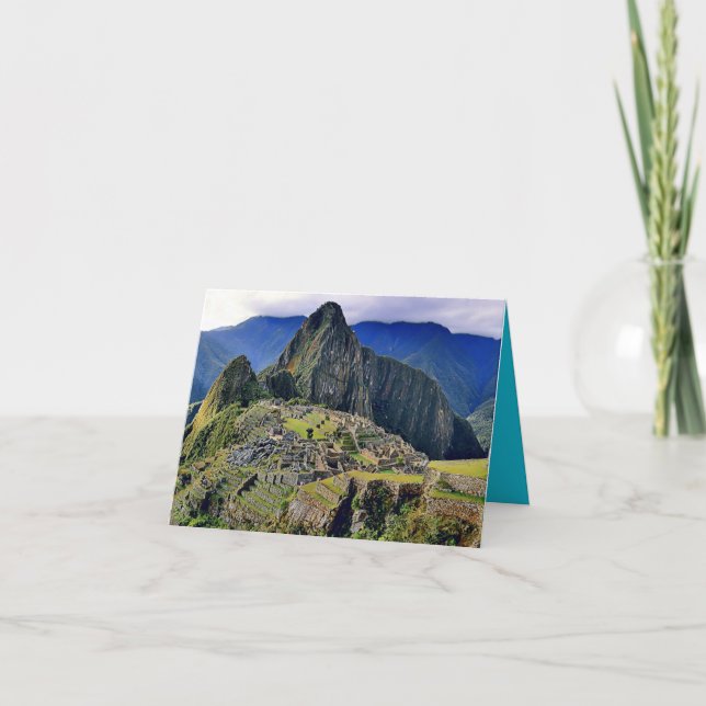 Cartão MACHU PICCHU - Peru - panorama (Frente)