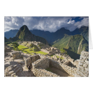 Cartão Machu Picchu, ruínas antigas, UNESCO mundo 3