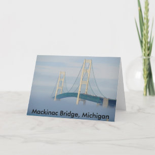 Cartão Mackinac Bridge, Michigan