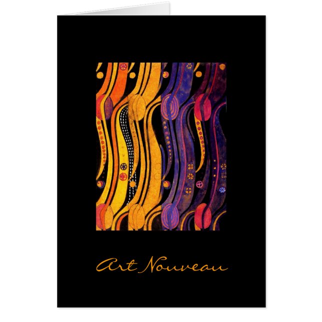 Cartão Mackintosh: Design das tulipas (Frente)