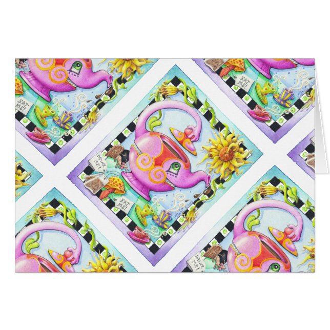 CARTÃO MAD SOBRE A FESTA DE CHÁ (Frente Horizontal)