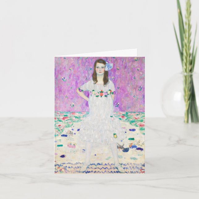 Cartão Mäda Primavesi Gustav Klimt (Frente)