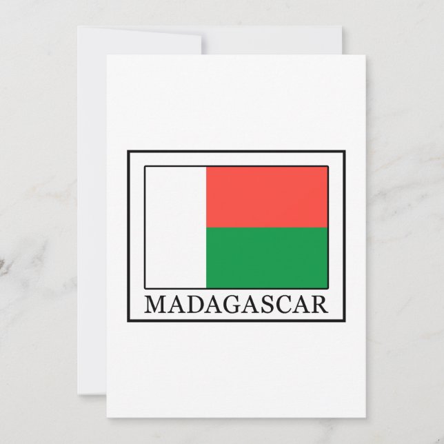 cartão Madagascar (Frente)
