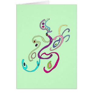 Cartão Madame Butterfly, Ilustração Gráfica