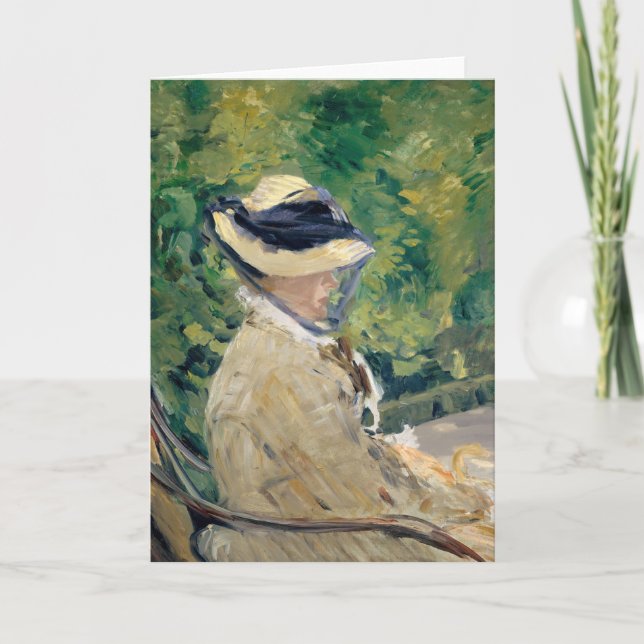 Cartão Madame Manet | Édouard Manet (Frente)