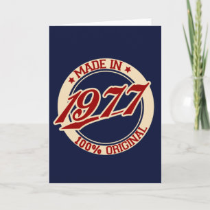 Cartão Made In 1977