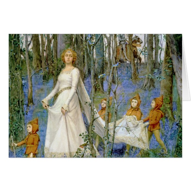 Cartão Madeira de fada (Frente Horizontal)