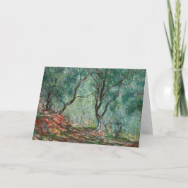 Cartão Madeira de oliveira nos Jardins Moreno (por Monet)