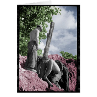 Cartão Madeira obtida? [cartão engraçado do vintage]