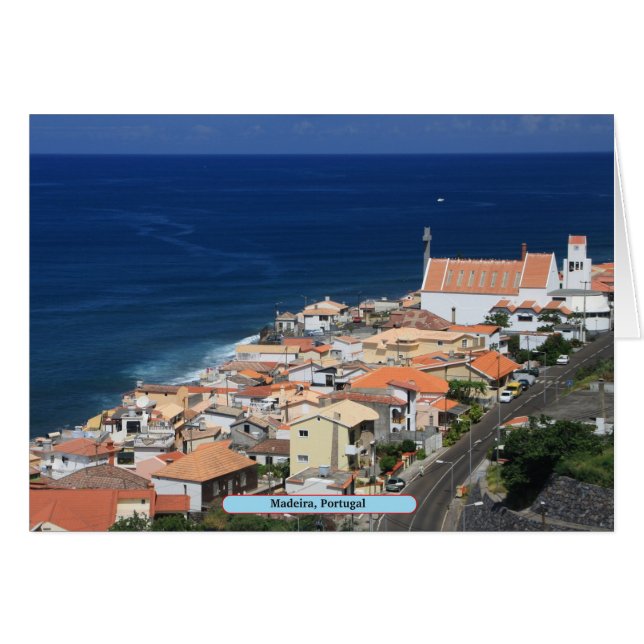 Cartão Madeira, Portugal (Frente Horizontal)