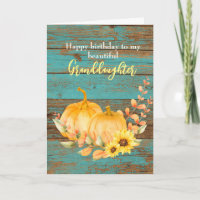 Madeira Pumpkin Caindo Girassol Aniversário Avô