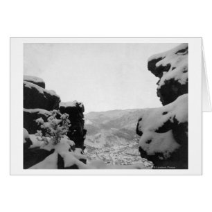 Cartão Madeiras como vistas pela fotografia de rochas bra