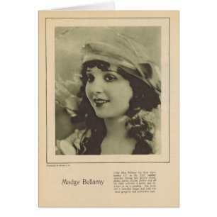 Cartão Madge Bellamy 1923