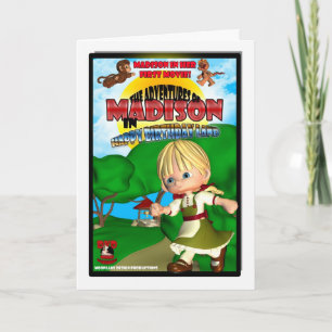 Cartão Madison Birthday Card DVD box spoof