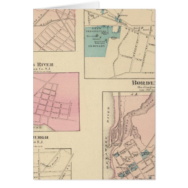 Cartão Madison, Bordentown, NJ (Frente)