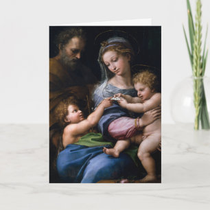 Cartão MADONA E MENINO 1518-1520, Raphael  (1483–1520) 