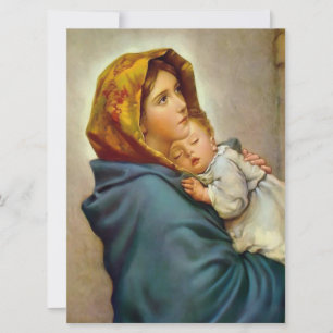 Cartão Madona e Menino Roberto Ferruzzi Madonnina Maria