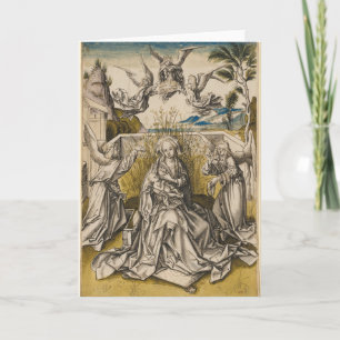 Cartão Madonna and Angels In A Landscape c.1500