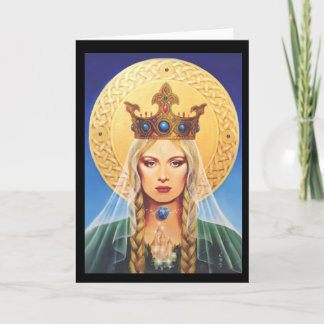 Cartão Madonna Celta por Elizabeth Kyle.