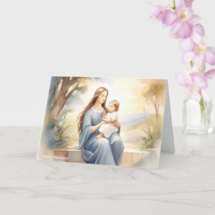 Cartão Madonna com Child Jesus