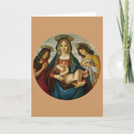 Cartão Madonna e a criança de Botticelli