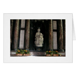 Cartão Madonna e criança