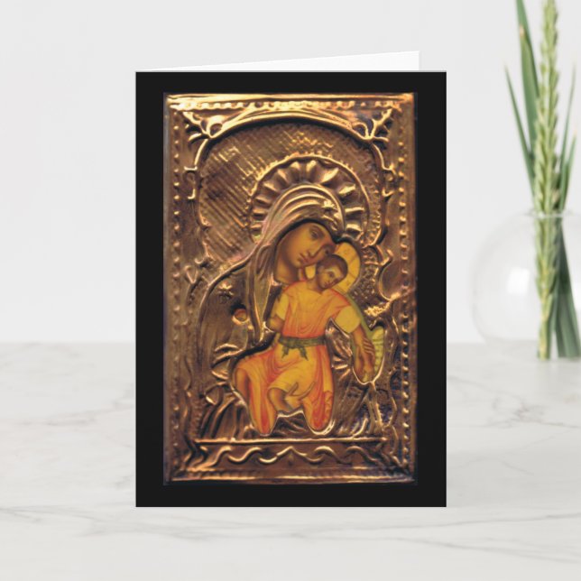 Cartão Madonna e Criança (Frente)