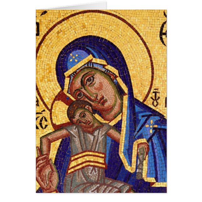 Cartão madonna e criança (Frente)