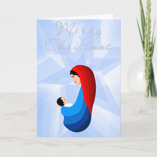 Cartão Madonna e Criança (Frente)