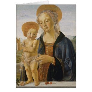 Cartão Madonna e criança, cerca de 1470