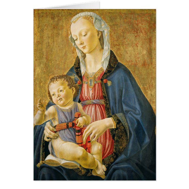 Cartão Madonna e criança com dois doadores, 1525-1530 (Frente)