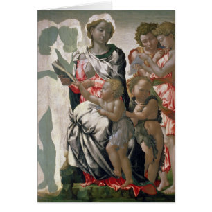 Cartão Madonna e criança com St John, c.1495