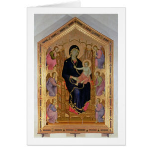 Cartão Madonna e criança (Rucellai Madonna) 1285 (temper