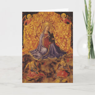 Cartão Madonna of Humility with Christ Child and Angels