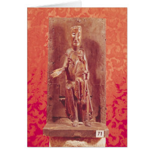 Cartão Madonna preto, escola Catalan, século XI