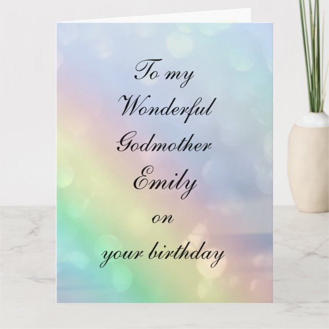Cartão Madrasta Personalizada Birthday (Frente)