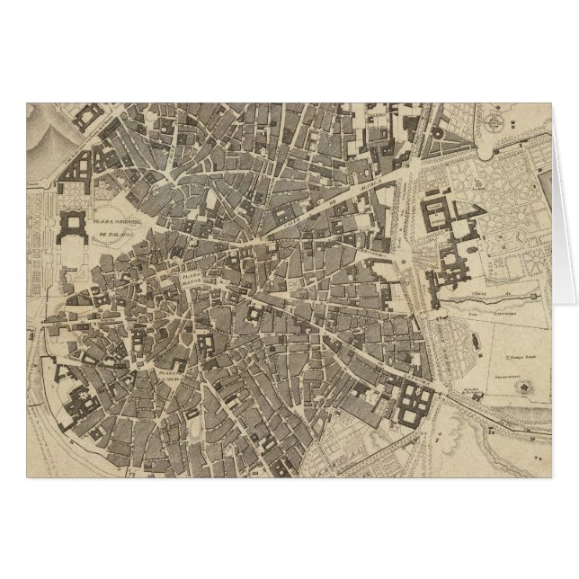 Cartão Madrid, Espanha (Frente Horizontal)