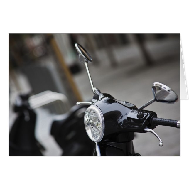 Cartão Madrid, Vespa preta (Frente Horizontal)