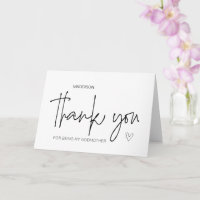 Madrinha Gift Obrigado por ser meu padrinho