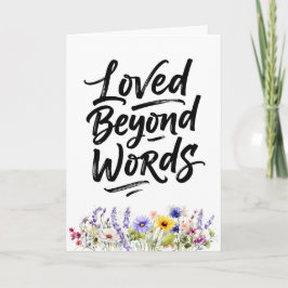 Cartão Mãe Amada Além das Palavras Aquarela Flor Silvestr