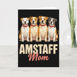 Cartão Mãe American Staffordshire Amante de Animais de Es