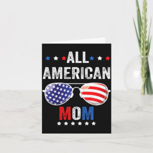 Cartão Mãe americana bandeira dos EUA óculos de sol 4 de