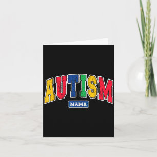 Cartão Mãe autista incrível conscientização mãe seja gent