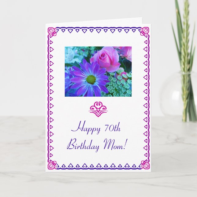 Cartão Mãe Birthday (Frente)