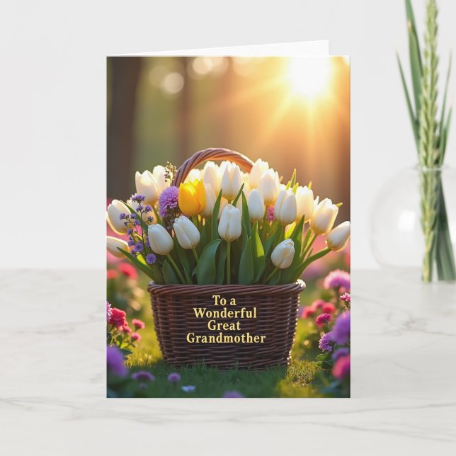 Cartão Mãe Blooms Luminosos (Frente)