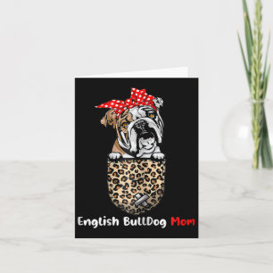 Cartão Mãe Bulldog Bolsinho Mãe Bulldog Dia das Mães 